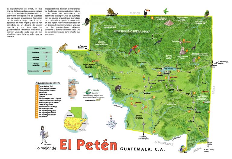 Petén Mapas de Guatemala