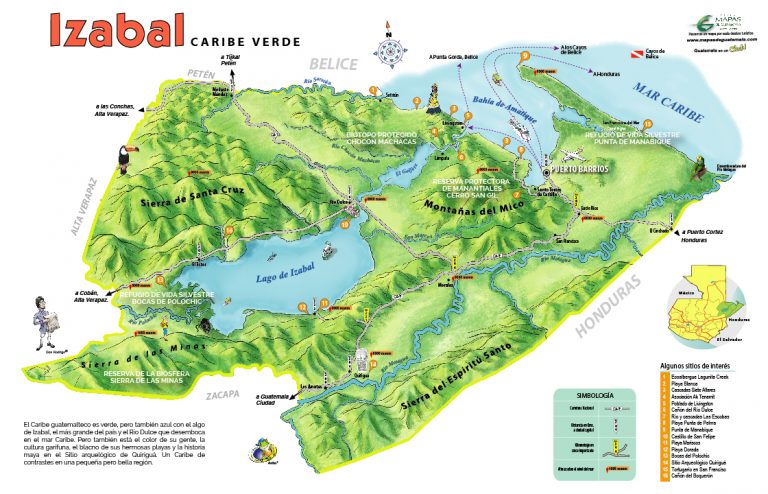 El Caribe – Mapas de Guatemala